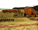 Udupi: Sand sculpture to mark Kantara box-office hit movie crossing 50 days
